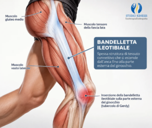 Bandelletta ileotibiale: sintomi, cura e fisioterapia